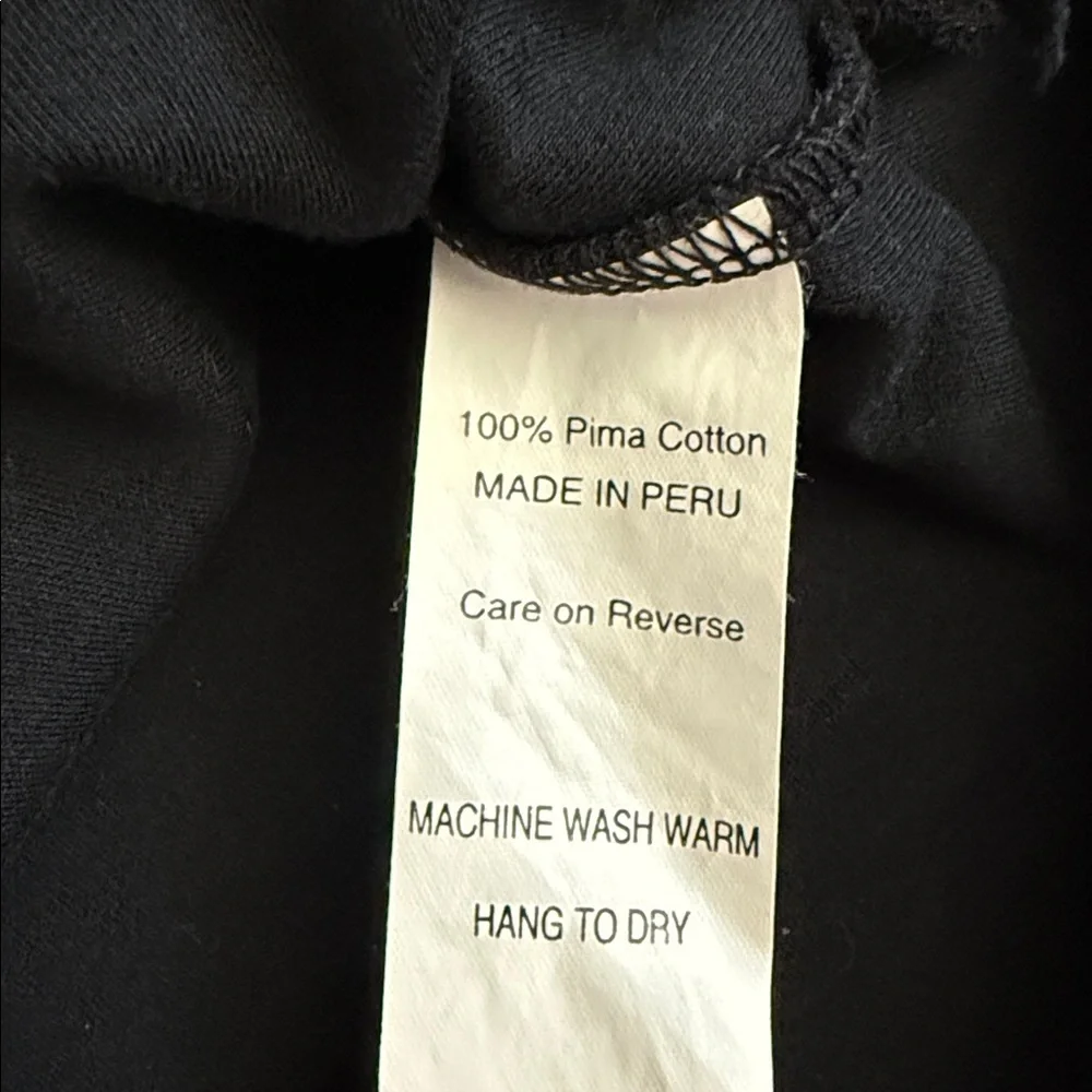 Planet by Lauren G | Sleeveless Pima Cotton Side Slit Raw Hem Top Black (1/4-8) - Picture 9 of 15